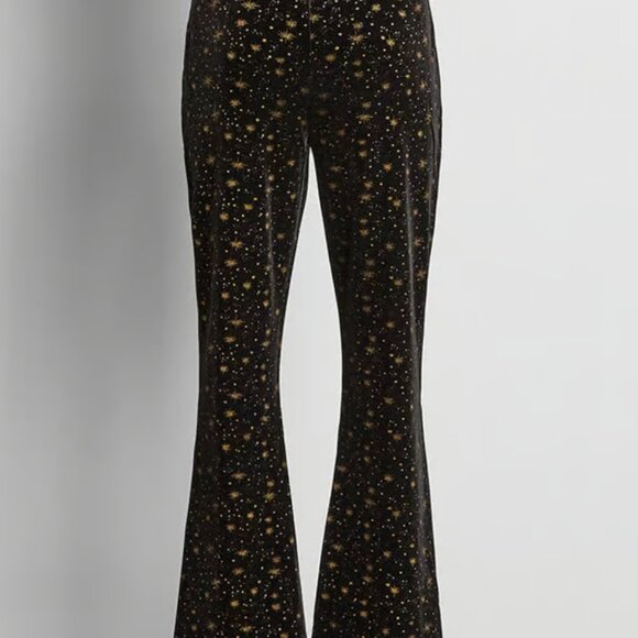 NWT Modcloth Black Friday Brand Velvet Starry Pants US 8, AU 12 Petite Length - Picture 4 of 7